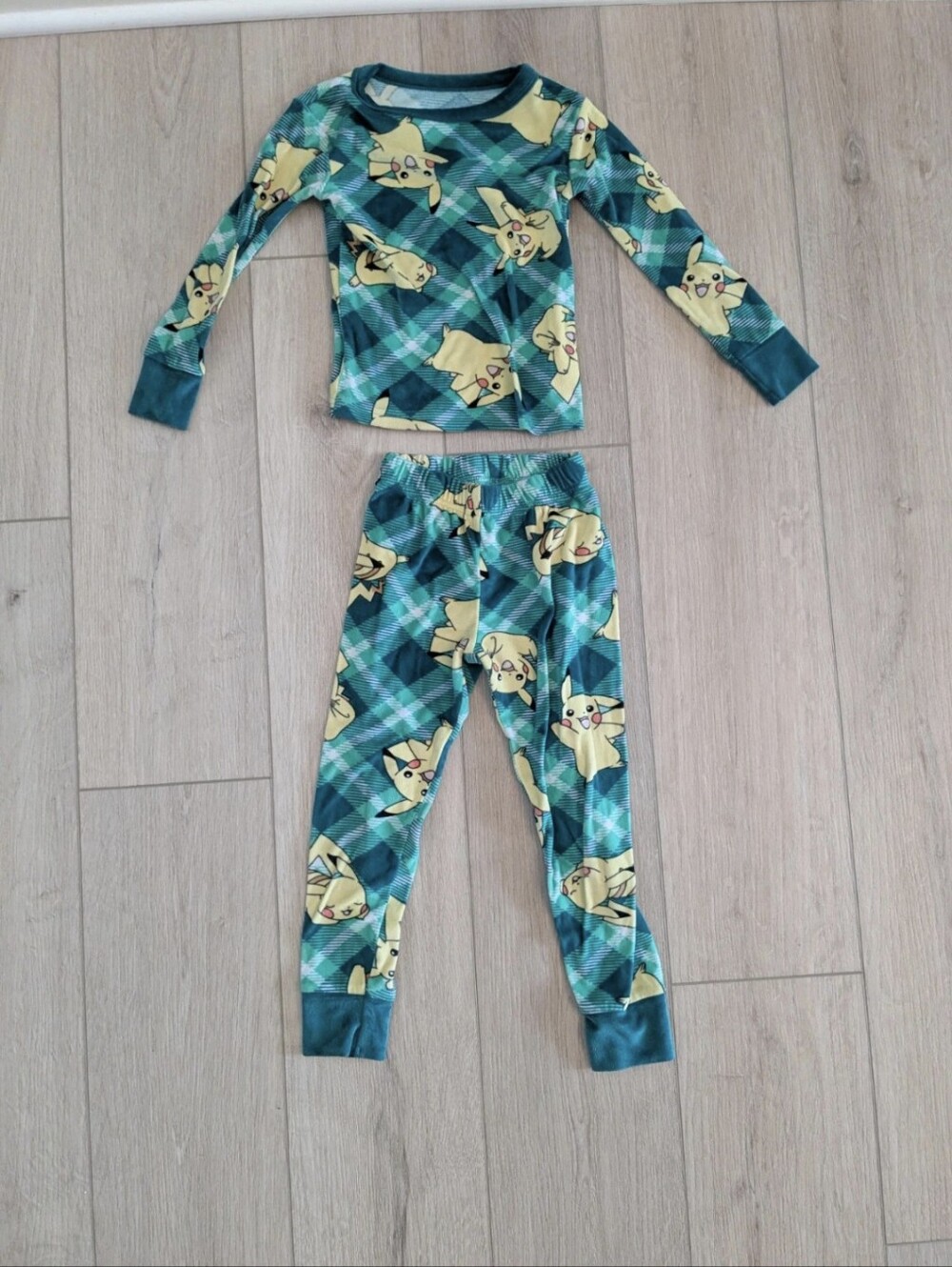 Pokemon Pikachu Pajamas Long Size 4t